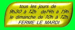 horaires